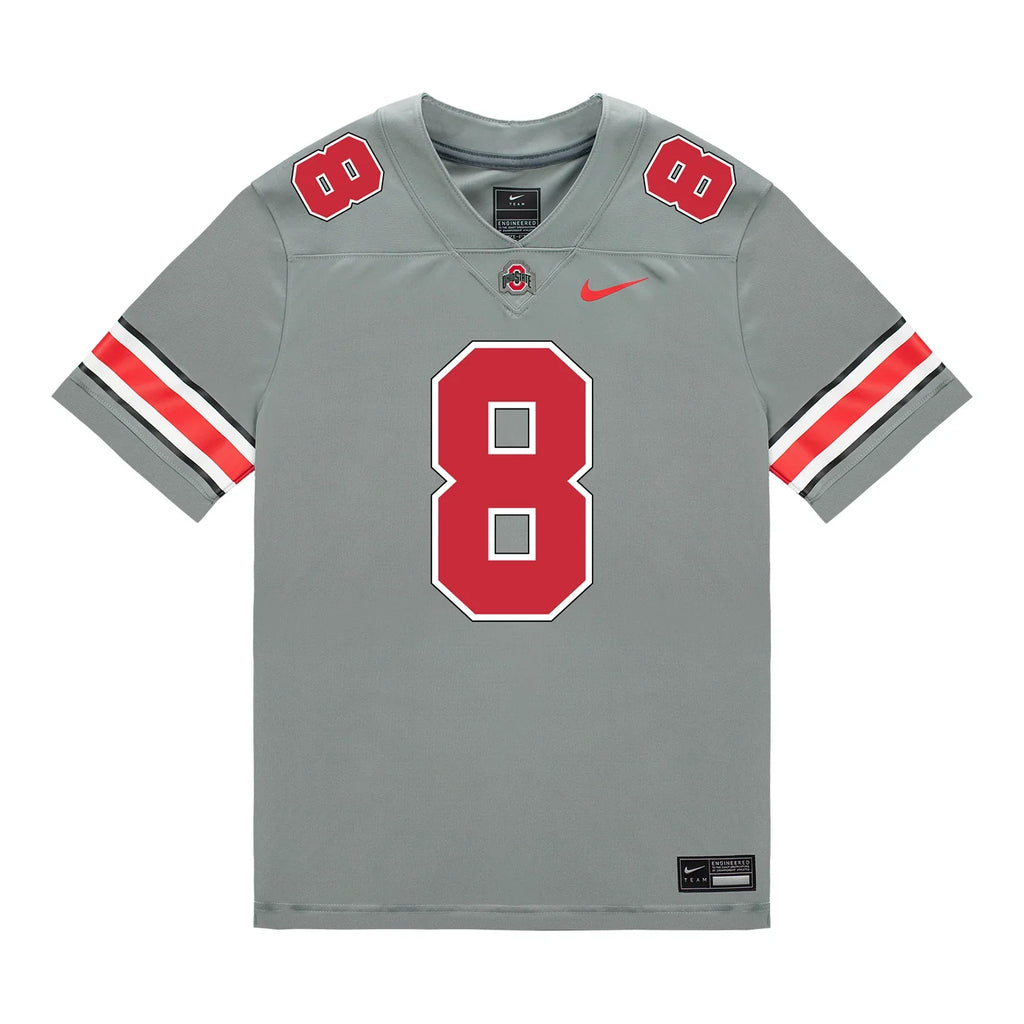 Arvell Reese Ohio State Buckeyes Jersey – Grey